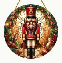 Load image into Gallery viewer, Christmas Stained-Glass Look Suncatchers Round 15cm