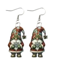 Load image into Gallery viewer, Christmas Earrings ~ Santa, Snowman, Gnomes & Elf Collection
