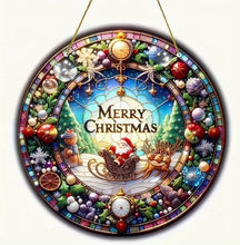 Load image into Gallery viewer, Christmas Signs Round Wooden 20cm