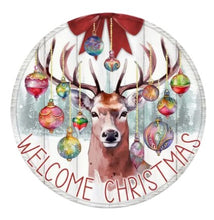 Load image into Gallery viewer, Christmas Signs Round Metal 20cm