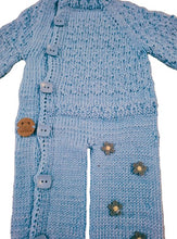 Load image into Gallery viewer, 0 to 3 months ~ Baby Boy Blue Handmade Knitted (#16)