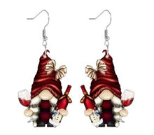Load image into Gallery viewer, Christmas Earrings ~ Santa, Snowman, Gnomes & Elf Collection