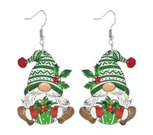 Load image into Gallery viewer, Christmas Earrings ~ Santa, Snowman, Gnomes & Elf Collection