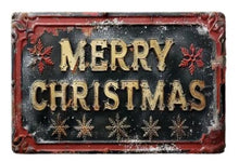 Load image into Gallery viewer, Christmas Signs Rectangle Metal 30cm