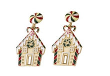 Load image into Gallery viewer, Christmas Earrings ~ Gingerbread & Sweet Treats Collection