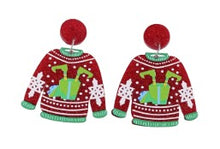 Load image into Gallery viewer, Christmas Earrings ~ Santa, Snowman, Gnomes & Elf Collection