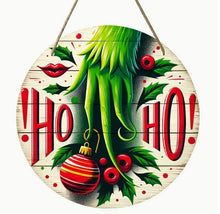 Load image into Gallery viewer, Christmas Signs Round Wooden 20cm