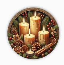 Load image into Gallery viewer, Christmas Signs Round Metal 20cm
