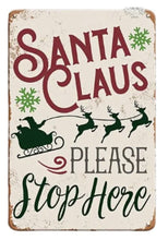 Load image into Gallery viewer, Christmas Signs Rectangle Metal 30cm