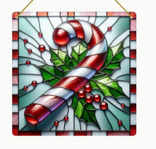 Load image into Gallery viewer, Christmas Stained-Glass Look Suncatchers Square 20cm
