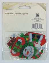 Load image into Gallery viewer, Christmas Cupcake Toppers - Set of 4