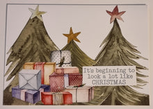 Load image into Gallery viewer, Handmade Embellished Christmas Cards