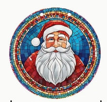 Load image into Gallery viewer, Christmas Stained-Glass Look Suncatchers Round 15cm