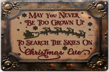 Load image into Gallery viewer, Christmas Signs Rectangle Metal 30cm