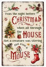 Load image into Gallery viewer, Christmas Signs Rectangle Metal 30cm