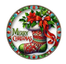 Load image into Gallery viewer, Christmas Stained-Glass Look Suncatchers Round 20cm