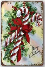 Load image into Gallery viewer, Christmas Signs Rectangle Metal 30cm