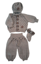 Load image into Gallery viewer, 3 months up ~ Baby Boy Brown Handmade Knitted Set (#24)