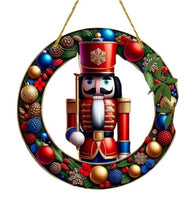 Load image into Gallery viewer, Christmas Stained-Glass Look Suncatchers Round 20cm