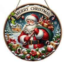 Load image into Gallery viewer, Christmas Signs Round Wooden 20cm