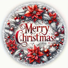 Load image into Gallery viewer, Christmas Signs Round Metal 20cm