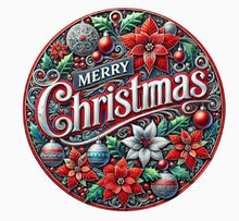 Load image into Gallery viewer, Christmas Signs Round Metal 20cm