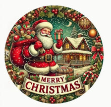 Load image into Gallery viewer, Christmas Signs Round Metal 20cm