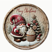Load image into Gallery viewer, Christmas Signs Round Wooden 20cm