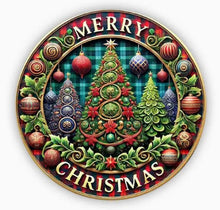 Load image into Gallery viewer, Christmas Signs Round Metal 20cm