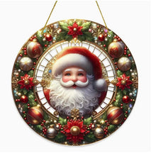 Load image into Gallery viewer, Christmas Stained-Glass Look Suncatchers Round 20cm