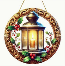 Load image into Gallery viewer, Christmas Stained-Glass Look Suncatchers Round 23cm