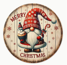 Load image into Gallery viewer, Christmas Signs Round Wooden 20cm