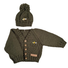 Load image into Gallery viewer, 12 month ups ~ Baby Boy Green Handmade Knitted Set (#30)