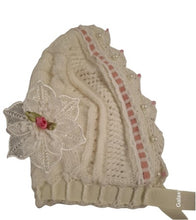 Load image into Gallery viewer, 12 month ups ~ Baby Girl Milky White Handmade Knitted Set (#32)
