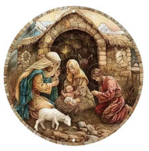 Load image into Gallery viewer, Christmas Signs Round Metal 20cm