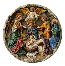 Load image into Gallery viewer, Christmas Signs Round Metal 20cm