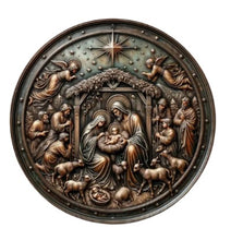 Load image into Gallery viewer, Christmas Signs Round Metal 20cm