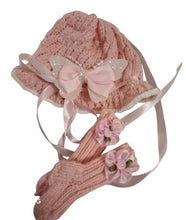 Load image into Gallery viewer, 3 to 6 months ~ Baby Girl Pink Handmade Knitted Dress (#38)