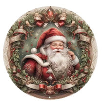 Load image into Gallery viewer, Christmas Signs Round Metal 20cm
