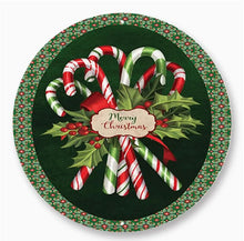 Load image into Gallery viewer, Christmas Signs Round Metal 20cm
