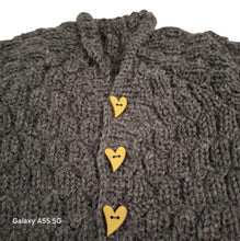 Load image into Gallery viewer, 6 to 9 months ~ Baby Boy Grey Handmade Knitted Set (#40)