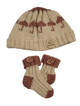 Load image into Gallery viewer, 6 months ~ Baby Boy Beige/Reddish Brown Handmade Knitted Set (#41)