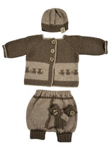 Load image into Gallery viewer, 6 months ~ Baby Girl Brown/Light Brown Handmade Knitted Set (#42)