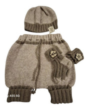 Load image into Gallery viewer, 6 months ~ Baby Girl Brown/Light Brown Handmade Knitted Set (#42)