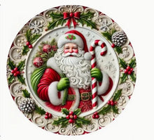 Load image into Gallery viewer, Christmas Signs Round Metal 20cm