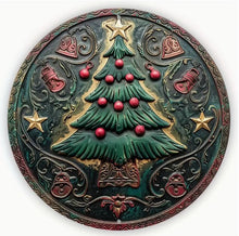 Load image into Gallery viewer, Christmas Signs Round Metal 20cm