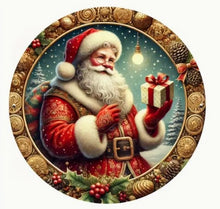 Load image into Gallery viewer, Christmas Signs Round Metal 20cm