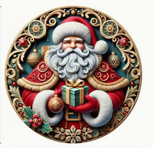 Load image into Gallery viewer, Christmas Signs Round Metal 20cm