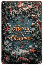 Load image into Gallery viewer, Christmas Signs Rectangle Metal 30cm