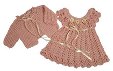 Load image into Gallery viewer, 9 months up ~ Baby Girl Pink Handmade Crochet Set (#50)